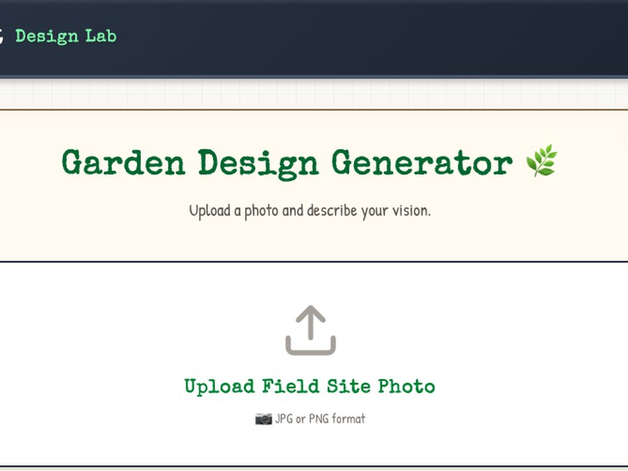 The Urban Naturalist Design Lab garden design generator